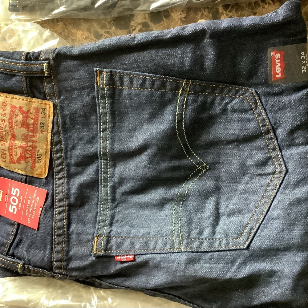 2 - Levi’s 505 Darkwash Jeans - Picture 6 of 6